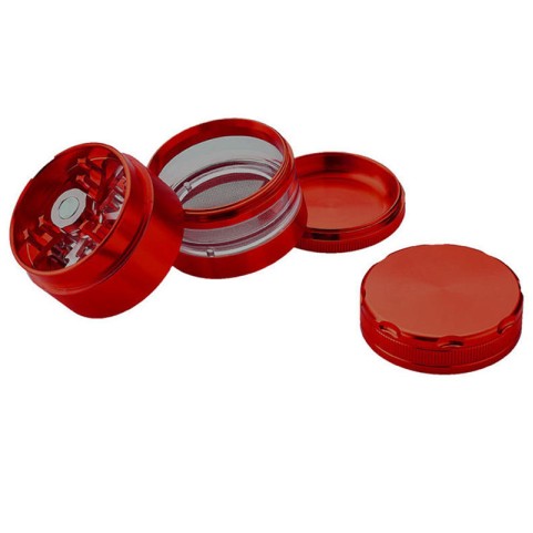 Transparent 4-Layer Solid Tobacco Grinder
