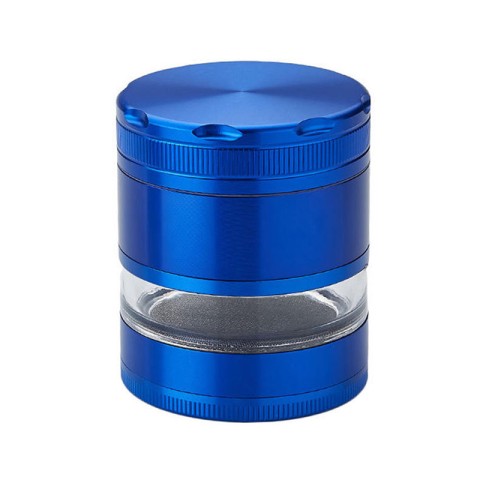 Transparent 4-Layer Solid Tobacco Grinder