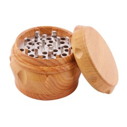 Classic Faux-Wood Grain Tobacco Grinder
