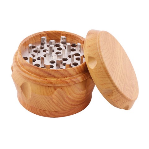 Classic Faux-Wood Grain Tobacco Grinder