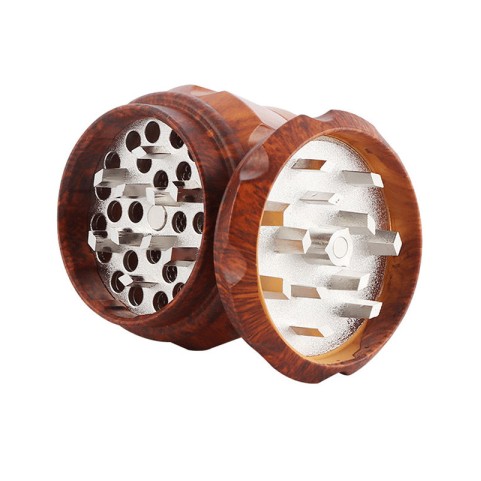 Classic Faux-Wood Grain Tobacco Grinder