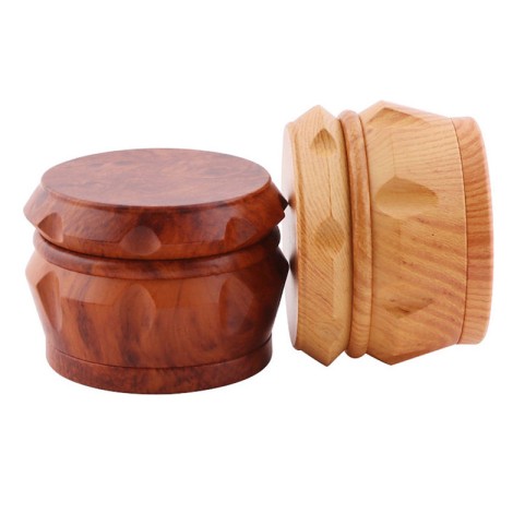 Classic Faux-Wood Grain Tobacco Grinder