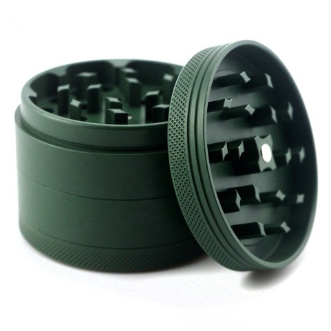 Exquisite Matte Dark Green Tobacco Grinder