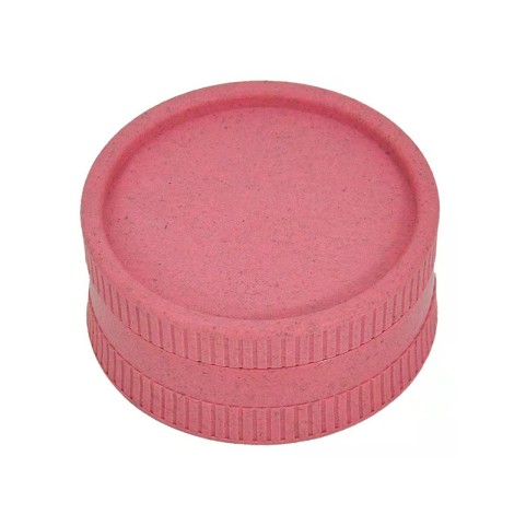 Attractive Matte Pink Vertical-Striped Tobacco Grinder
