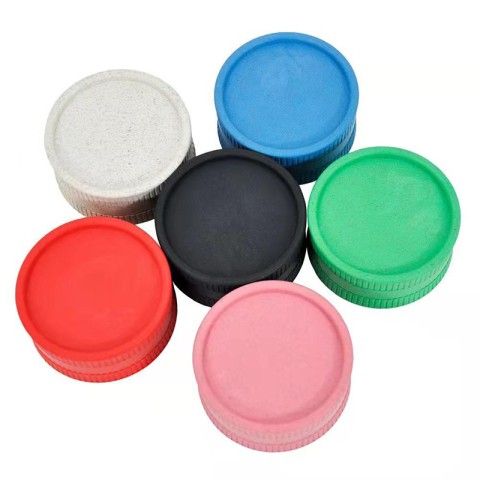 Attractive Matte Pink Vertical-Striped Tobacco Grinder