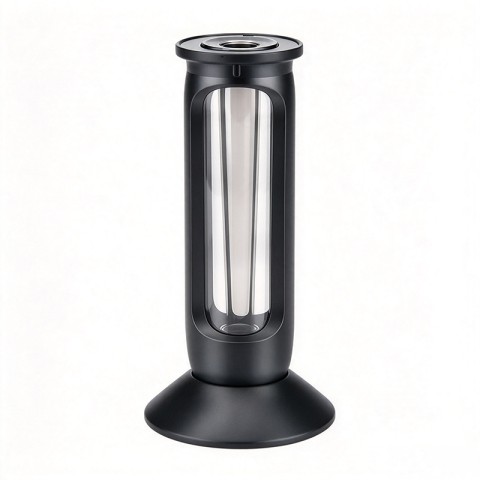 Electric cylindrical tobacco grinder with filling function