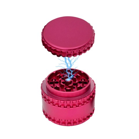 Tobacco Grinder with Anti-Slip Gear-Style Design