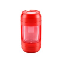 Stylish Tobacco Grinder in a Vibrant Bold Red