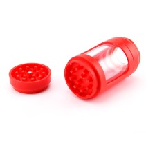 Stylish Tobacco Grinder in a Vibrant Bold Red