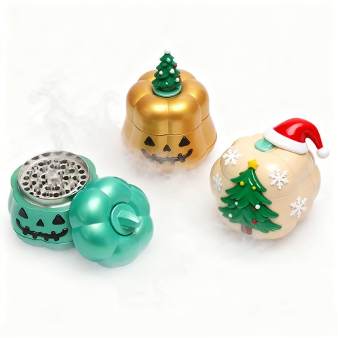 Portable Handheld Cartoon Pumpkin Tobacco Grinder