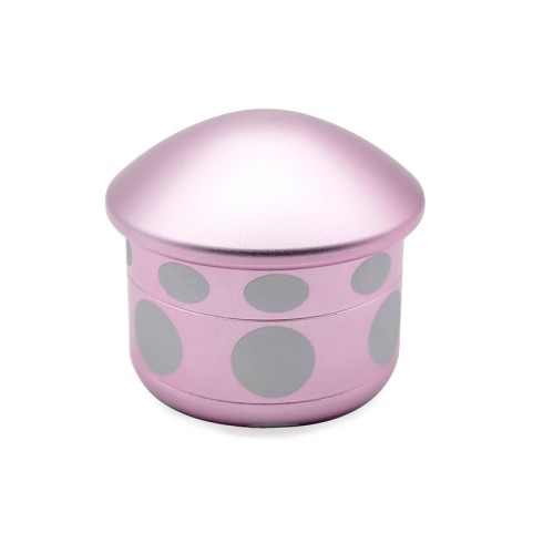 Mushroom-shaped single-handed manual tobacco grinder