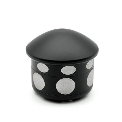 Mushroom-shaped single-handed manual tobacco grinder