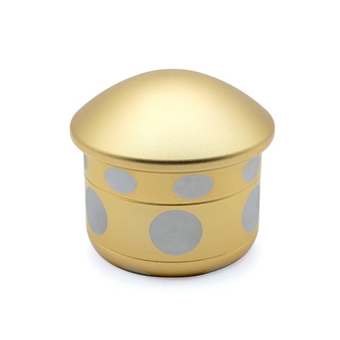 Mushroom-shaped single-handed manual tobacco grinder