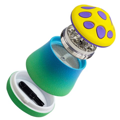 High-Quality Colorful Mushroom-Shaped Tobacco Grinder