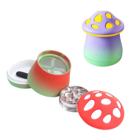High-Quality Colorful Mushroom-Shaped Tobacco Grinder