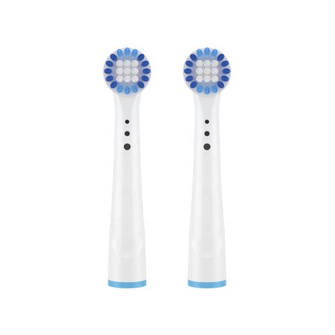 Soft-Bristled Rounded Replacement Brush Heads with Color-Changing Indicator