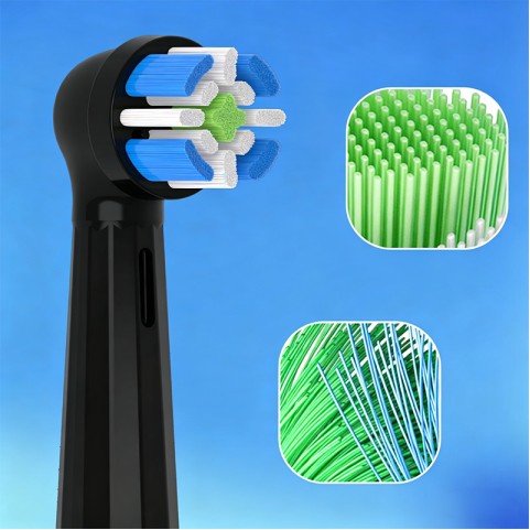 3D Rounded DuPont Electric Toothbrush Replacement Brush Heads