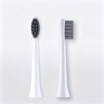 Solid-Color Soft-Bristle Toothbrush Replacement Heads